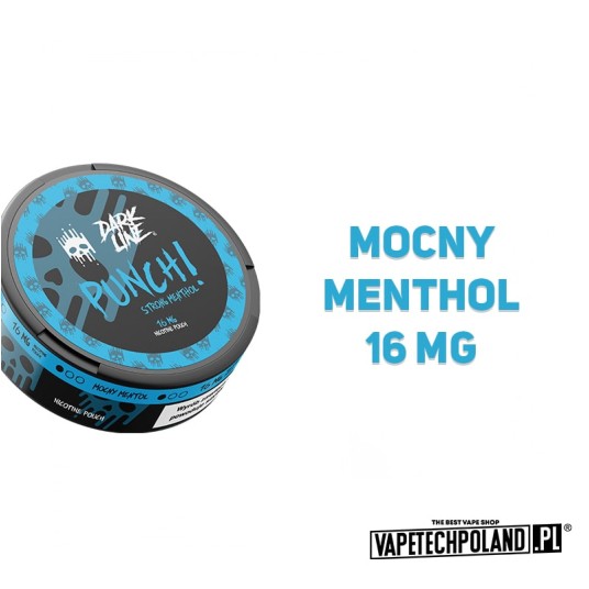 Woreczki nikotynowe Dark Line - Strong Menthol 16m -zdjęcie numer 2