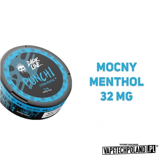 Woreczki nikotynowe Dark Line - Strong Menthol 32m -zdjęcie numer 2