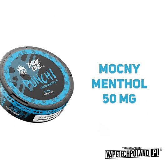 Woreczki nikotynowe Dark Line - Strong Menthol 50m -zdjęcie numer 2