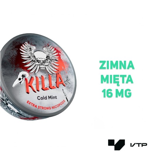 Woreczki nikotynowe - KILLA Cold Mint 16MG -zdjęcie numer 2