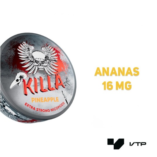 Woreczki nikotynowe - KILLA Pineapple 16MG -zdjęcie numer 2