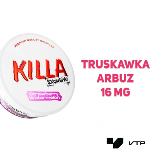 Woreczki nikotynowe - KILLA Straw Water 16MG -zdjęcie numer 2