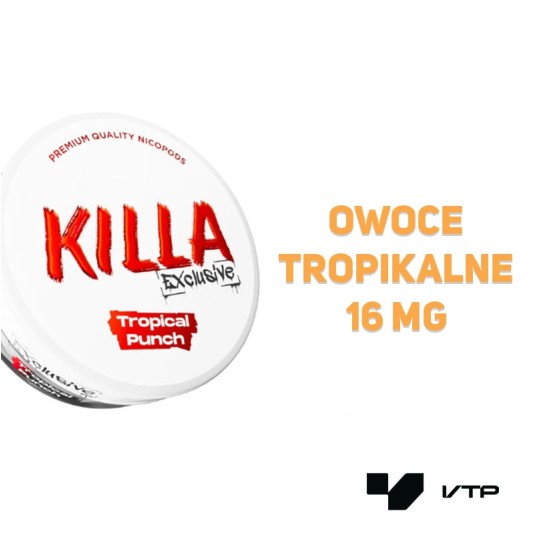 Woreczki nikotynowe - KILLA Tropical Punch 16MG -zdjęcie numer 2