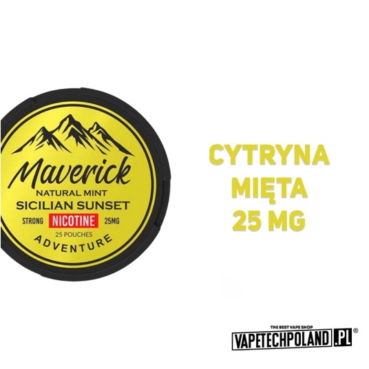 Woreczki Nikotynowe Maverick - Sicilian Sunset 25M -zdjęcie numer 2