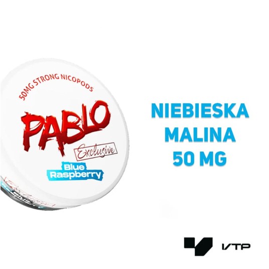 Woreczki nikotynowe - PABLO Exclusive Blue Rasp -zdjęcie numer 2