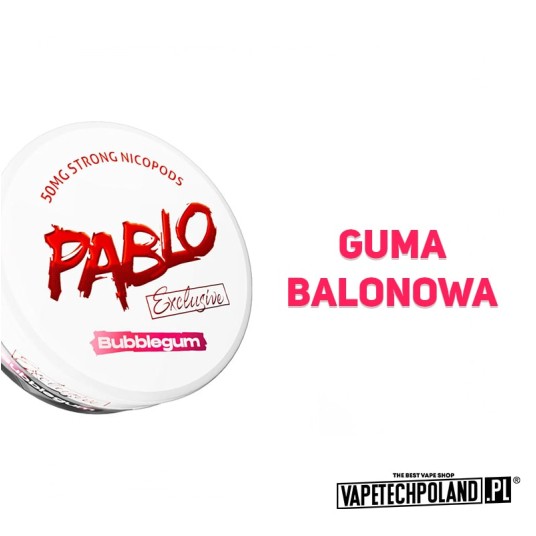 Woreczki nikotynowe - PABLO Exclusive Bubblegum 50 -zdjęcie numer 2