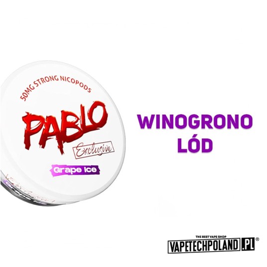 Woreczki nikotynowe - PABLO Exclusive Grape Ice 50 -zdjęcie numer 2