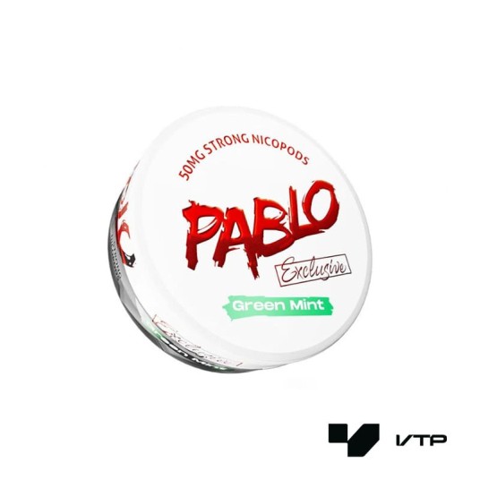 Woreczki nikotynowe - PABLO Exclusive Green Mint -zdjęcie numer 1