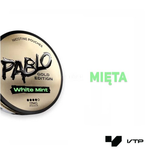 **Woreczki nikotynowe - PABLO GOLD White Mint 16MG -zdjęcie numer 2