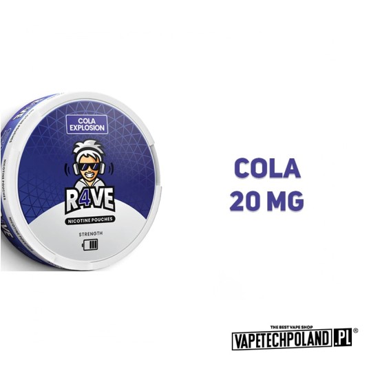 Woreczki Nikotynowe R4VE - Cola Explosion 20MG -zdjęcie numer 2