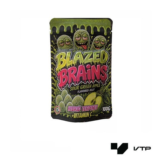*Żelki BLAZED BRAINS - Sour Apple -zdjęcie numer 1