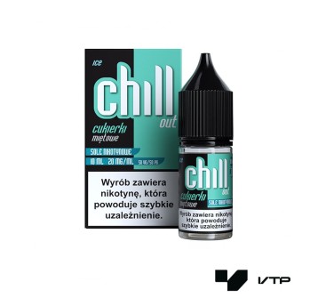 **Liquid Chill Out Salt - Cukierki Miętowe Ice