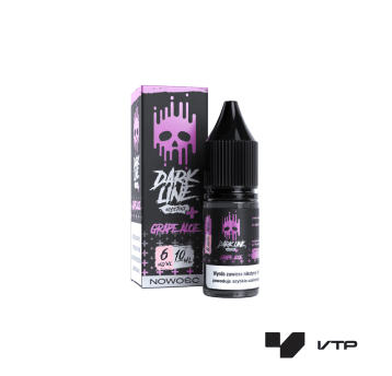 *LIQUID DARK LINE NICOTINE+ - GRAPE ALOE 10ML 6MG
