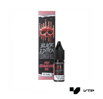 **LONGFILL DARK LINE BLACK - MILK STRAWBER ICE 9ML
