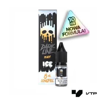*Longfill DARK LINE ICE - PEACH 8/10ML (NR)