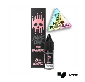 **Longfill DARK LINE - MILK STRAWBERRY 6ml