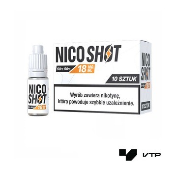 **Shot nikotynowy NICO SHOT 50/50 10ML 18MG