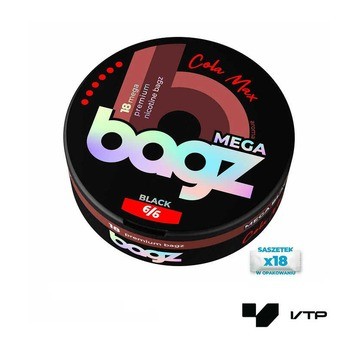 **Woreczki nikotynowe BAGZ BLACK MEGA - Cola Max 20mg/g