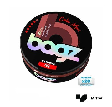 **Woreczki nikotynowe BAGZ EXTREME - Cola Max 20mg/g