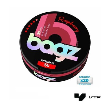 **Woreczki nikotynowe BAGZ EXTREME - Raspberry 20mg/g