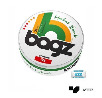 **Woreczki nikotynowe BAGZ STRONG - Herbal Bomb 20mg/g