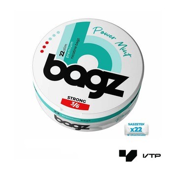 **Woreczki nikotynowe BAGZ STRONG - Power Mint 20mg/g